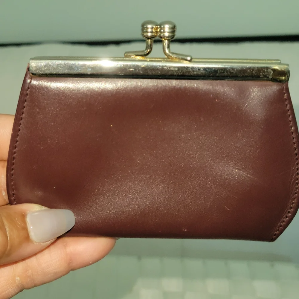 Etienne Aigner Vintage Burgundy Authentic Coin Purse - Picture 3 of 12